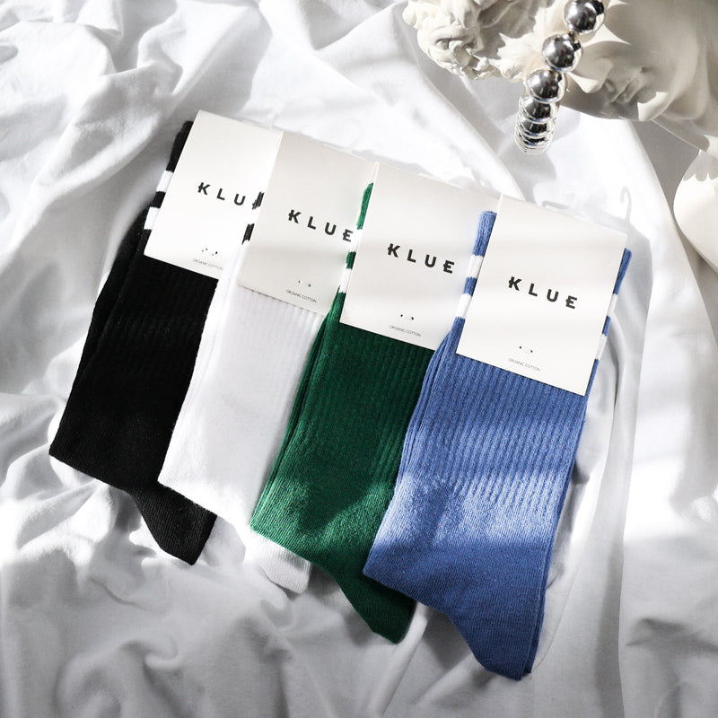 Klue gift bag organic tennis crew socks x4 | VINTAGE - klueconcept