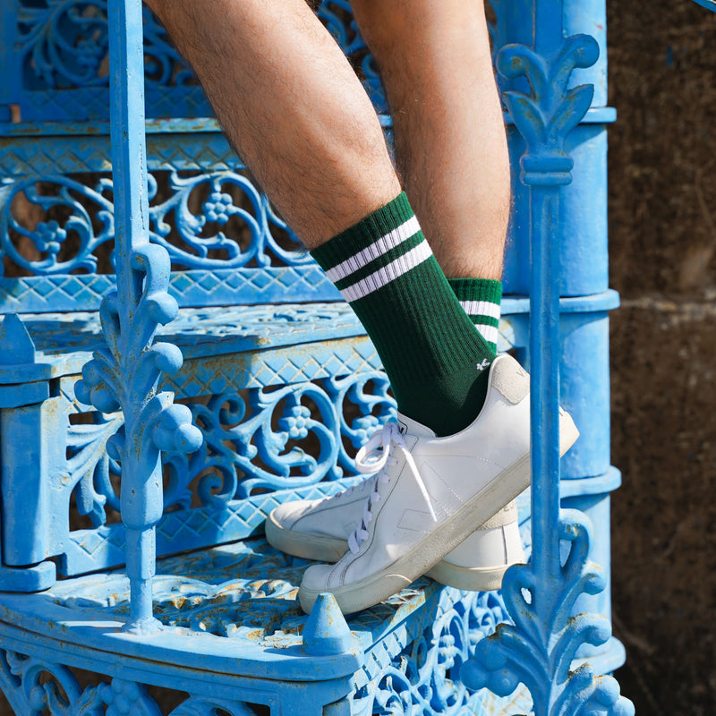 Klue organic cotton tennis socks | ATHLETICS VINTAGE STRIPES collection - klueconcept