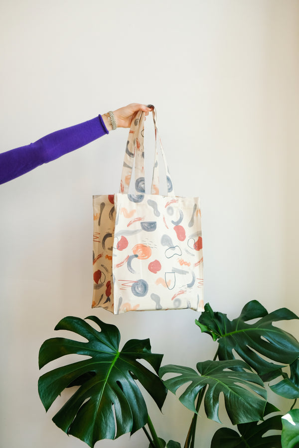 Abstract Tote Blue - klueconcept