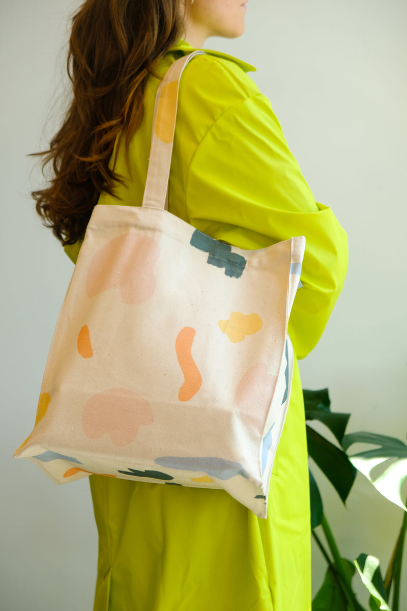 Abstract Tote Yellow - klueconcept