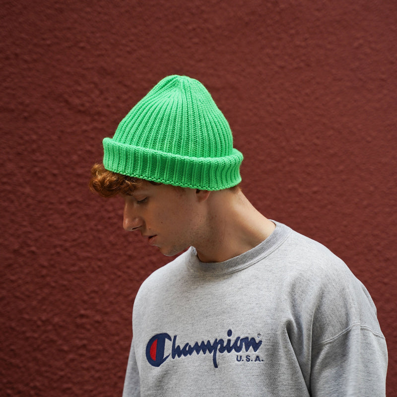 Klue beanie hat - Acid green color - klueconcept