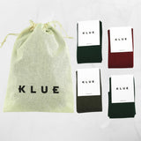 Klue gift bag organic solid socks x4 | EARTH - klueconcept