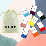 Klue gift bag organic solid socks x8 | RAINBOW - klueconcept