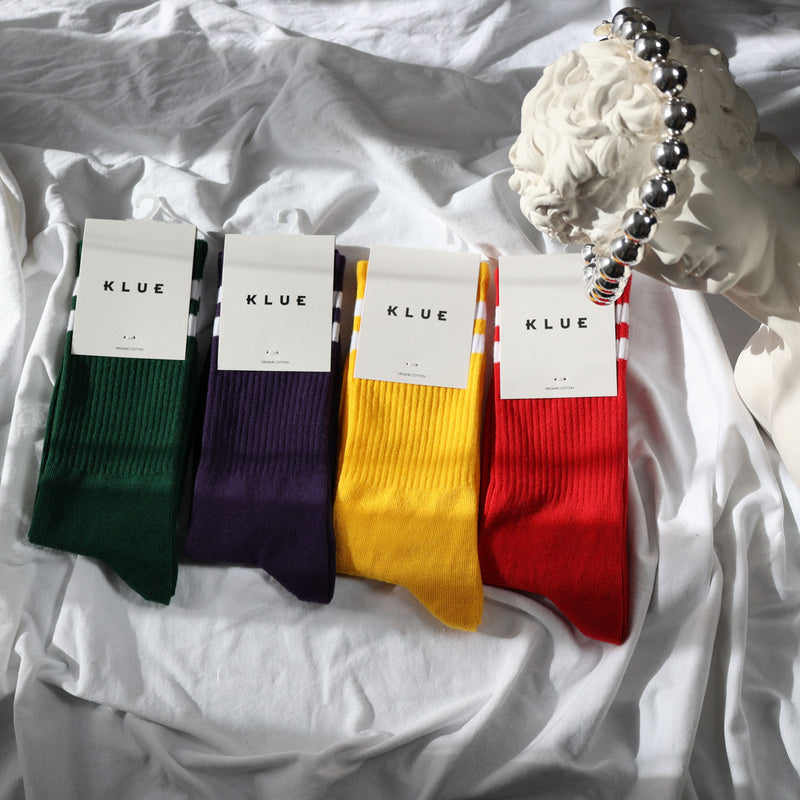 Klue gift bag organic tennis crew socks x4 | FUNKY - klueconcept